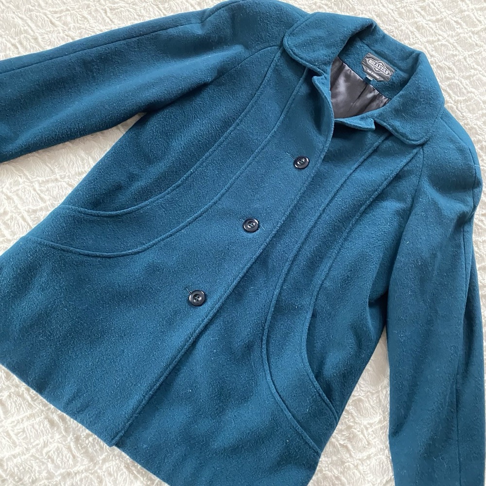 Braetan Teal Pea Coat